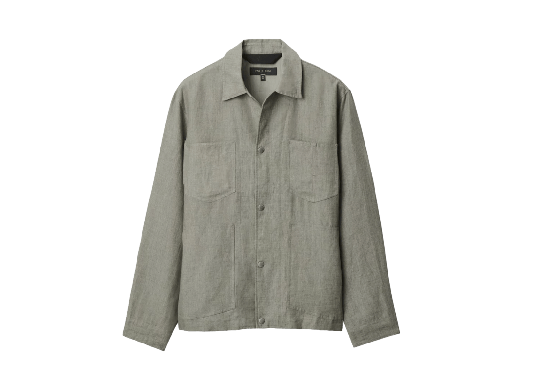 Rag & Bone Calder Linen Workwear Jacket