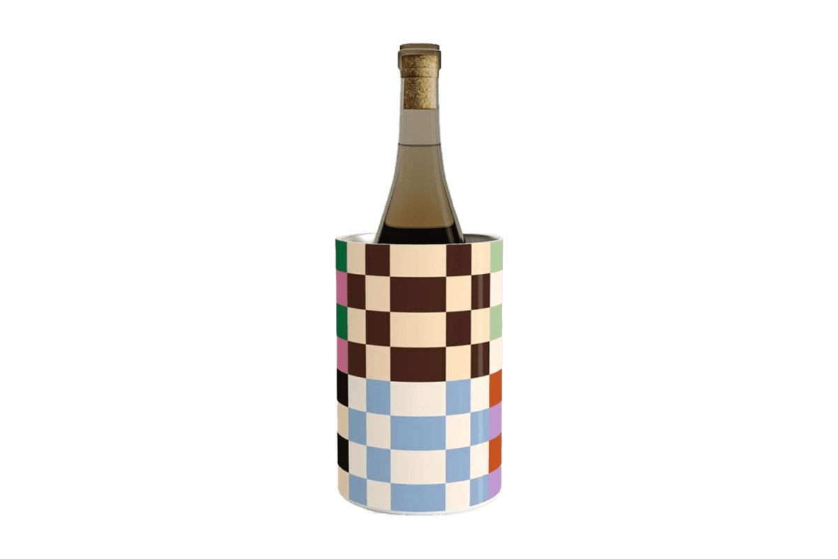 Society6 Patchwork Checkerboard Wine Chiller