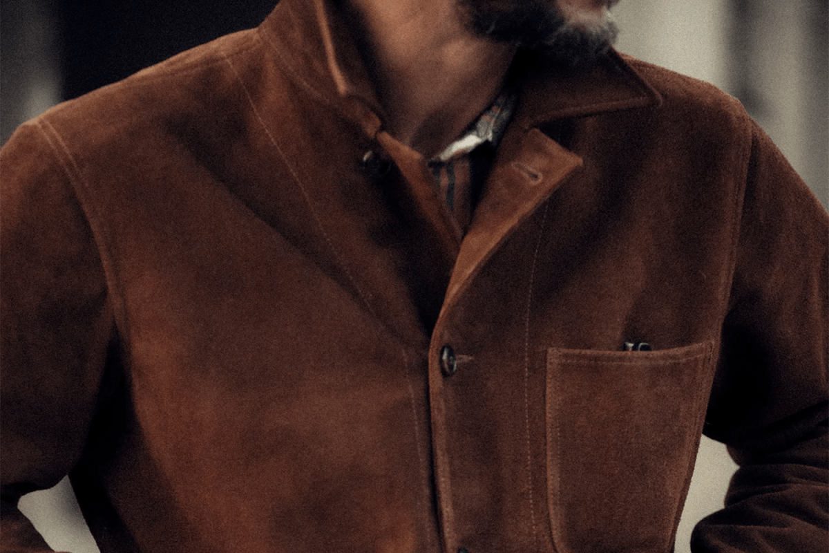 Buck Mason Suede Chore Coat