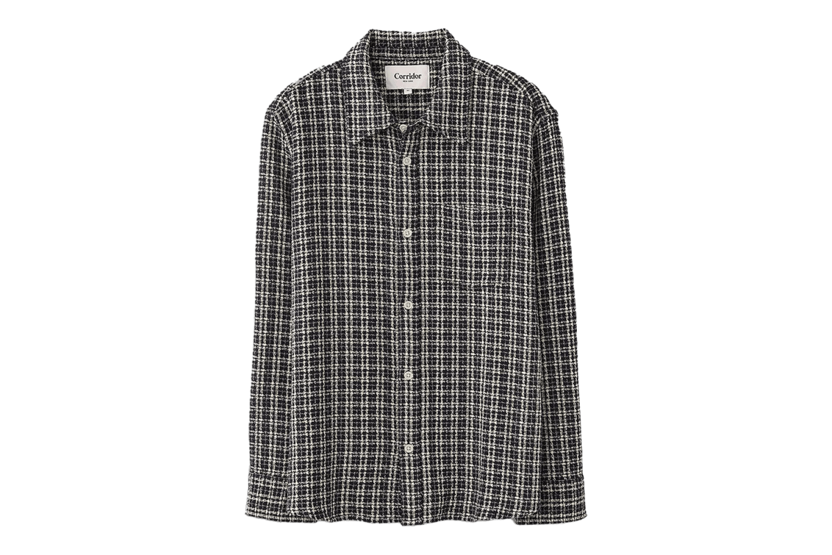 Corridor Reverse Tweed Snow Check Shacket