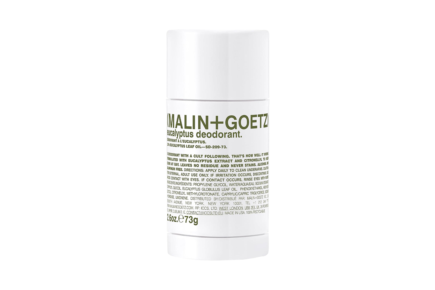 Malin+Goetz Aluminum-Free Eucalyptus Deodorant