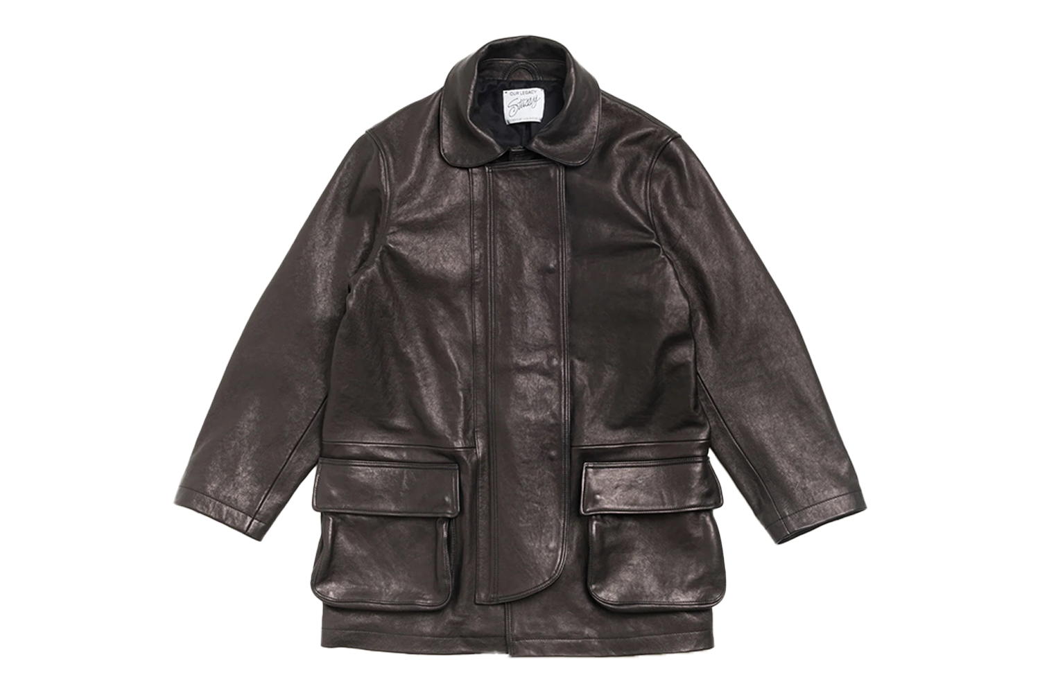 Our Legacy x Stüssy Leather Fireman Jacket